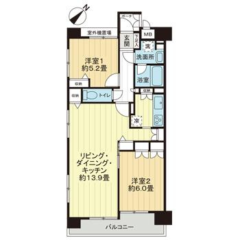 レジネッタ江戸堀の間取り