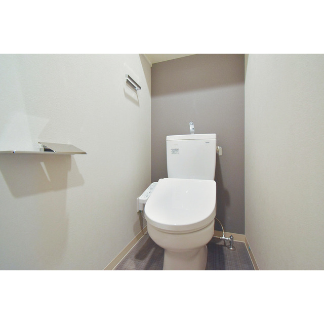 アドバンス難波南ワイズのトイレ|落ち着いた色調のトイレです