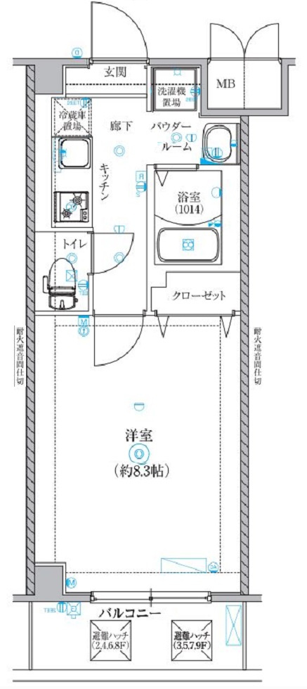 Cion　NISHIKUJYOの間取り