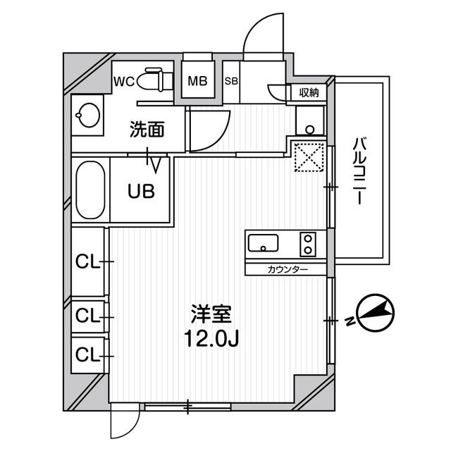 メゾン夕陽ヶ丘の間取り
