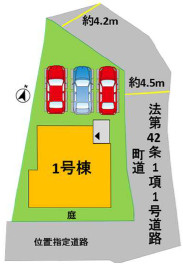 よかタウン／上益城郡益城町大字安永1期／1号棟の区画図