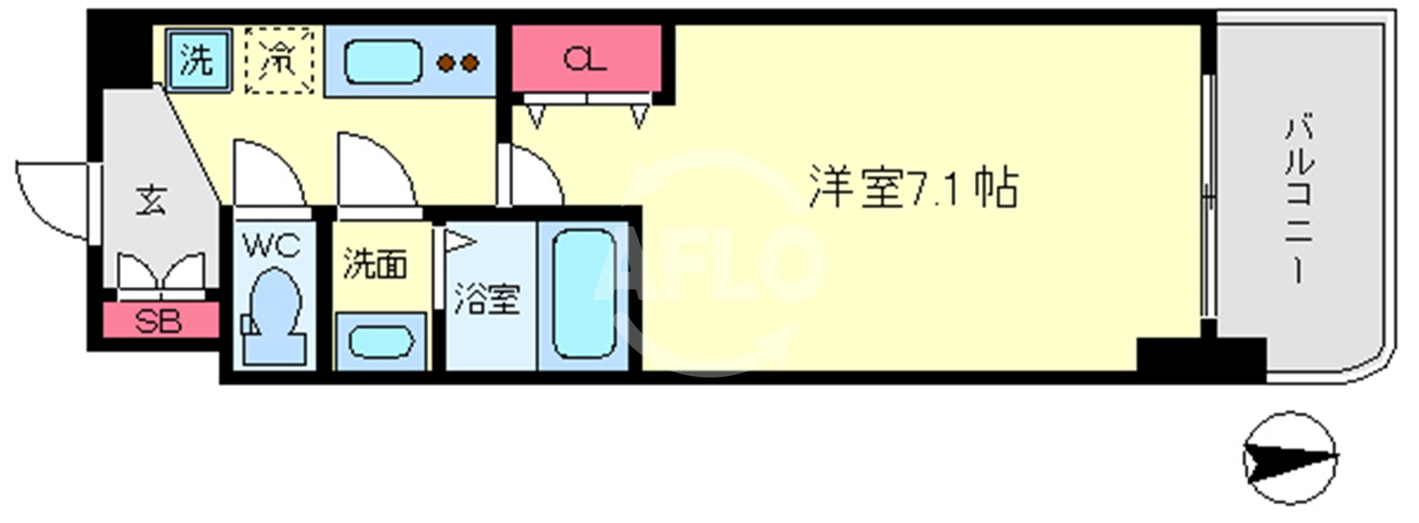 Luxe西長堀の間取り|Luxe西長堀（ラグゼ西長堀）間取り