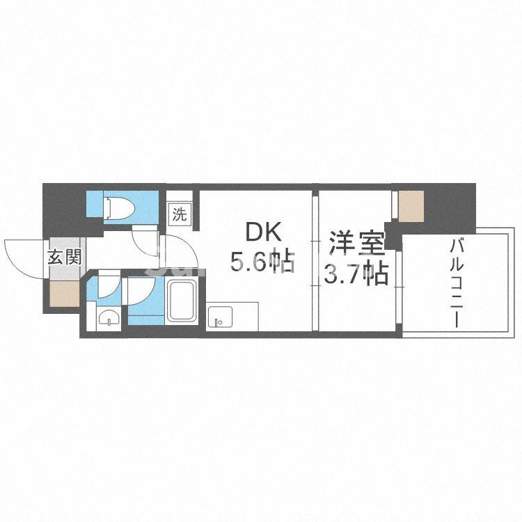 ルフォンプログレ堺筋本町タワーレジデンスの間取り