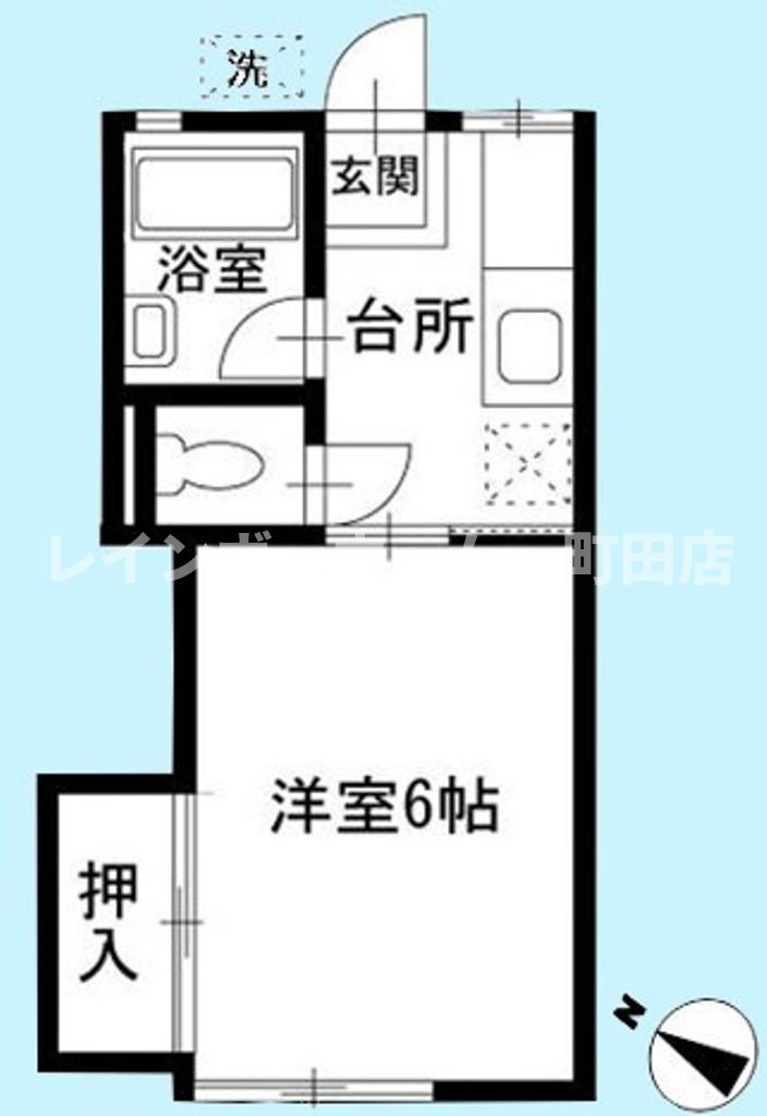 ヒルズ・フジサワ※初期費用分割あと払いサービス利用可能物件の間取り