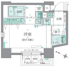 LEXE AZEST 亀戸(レグゼアゼスト）の間取り