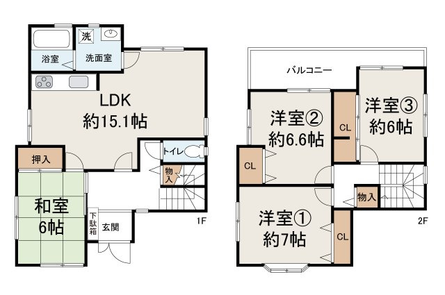 堺市北区金岡町の間取り|リフォームプランの詳細はお問合せください。