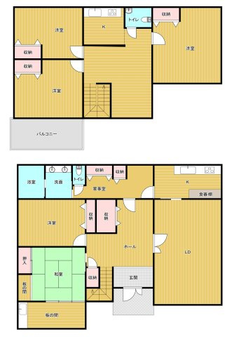 【間取り】 | 潮来市辻　積水ハウス施工　5LDK