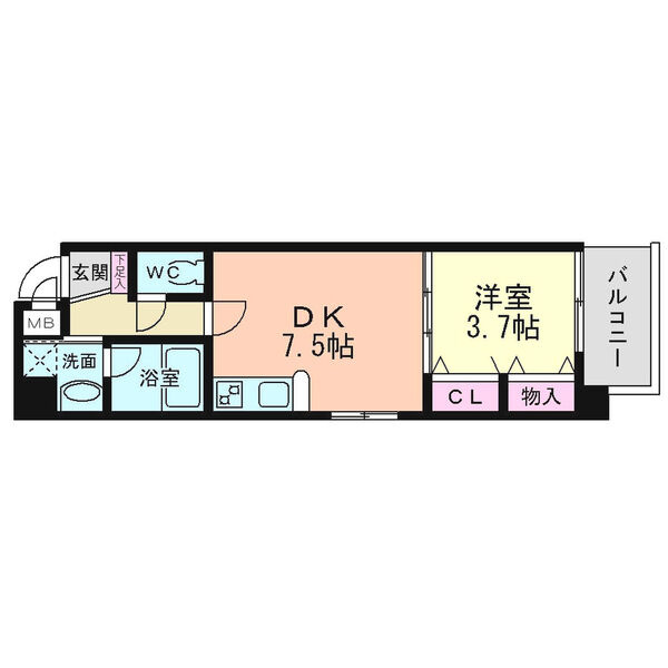 ラルテ天王寺の間取り