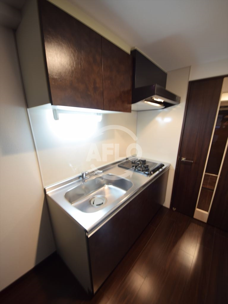 S-RESIDENCE淀屋橋のキッチン|S-RESIDENCE淀屋橋　2口ガスシステムキッチン