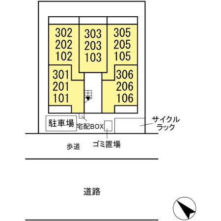 ガルデ妙典の区画図