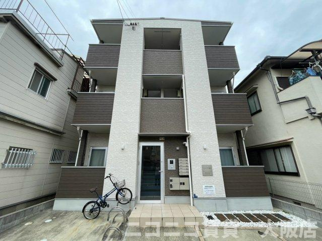 大阪市西淀川区姫島１丁目のアパートの外観