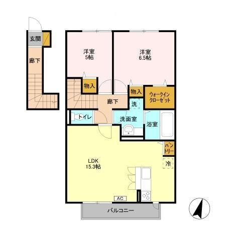 クレールＫの間取り