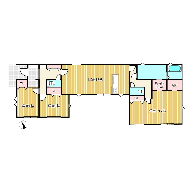 津市藤方01期 新築戸建の間取り