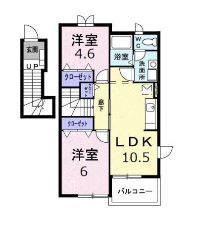 グランドゥールＫの間取り