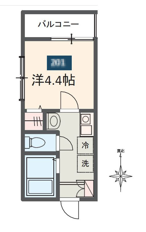 MELDIA東向島Ⅰの間取り