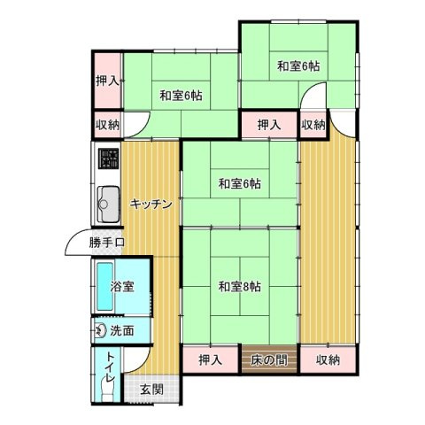結城市結城中古戸建の間取り