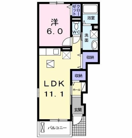 【間取り】 | ベル　ジュネス　Ⅰ