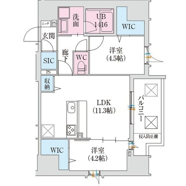 スプランディッドXの間取り