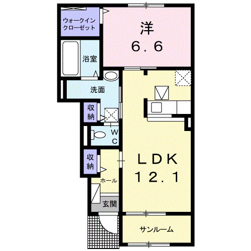 【間取り】 | セレッソ　Ｂ