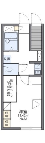 レオパレスカナルＣの間取り