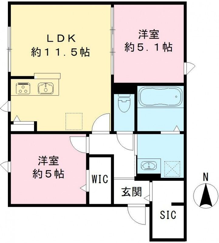 ユアメゾン 富松の間取り
