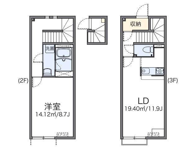 レオネクストＵの間取り