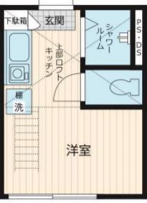 新宿区原町３丁目のアパートの間取り