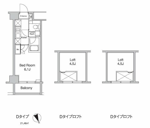 【間取り】 | プラウドフラット蒲田Ⅱ | 間取り