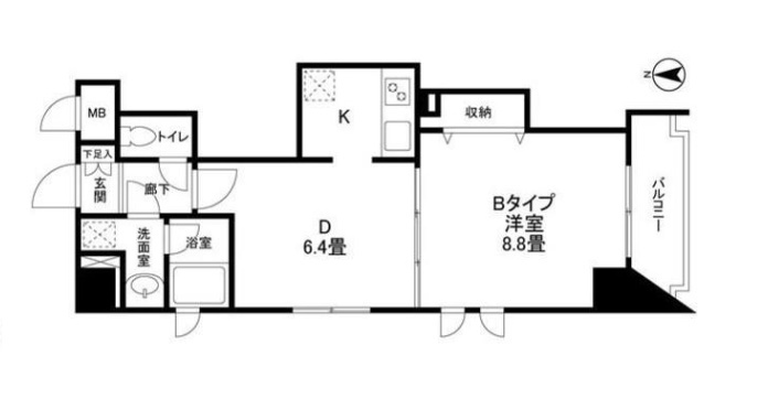 カーサブリリアの間取り