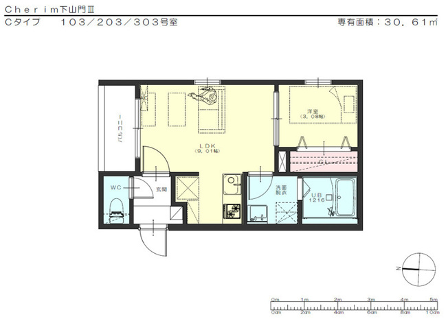 【間取り】 | グランシャルム姪浜西