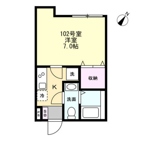 ベイルーム六会の間取り