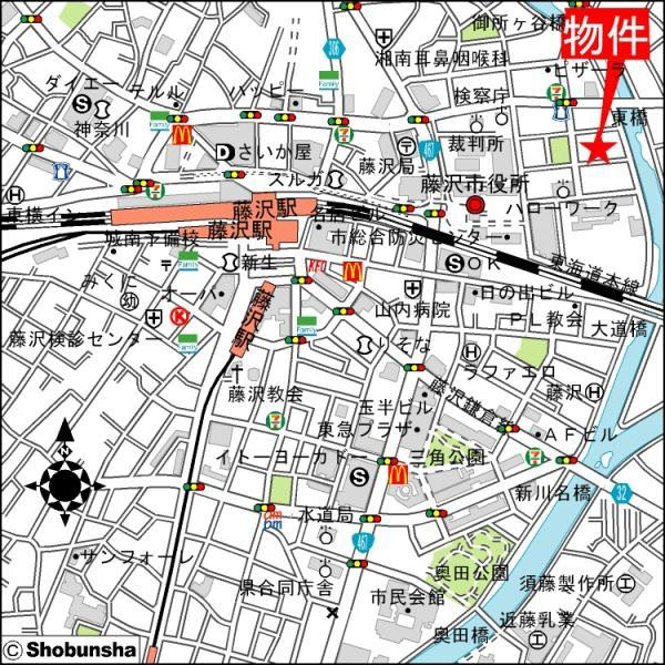 若尾山ハイツの地図