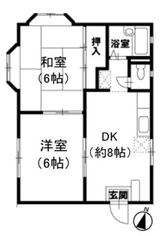 湘南ハイツの間取り