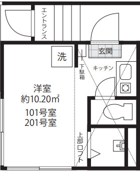 カーサ・ロッサの間取り