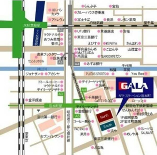 【地図】 | ガラ・ステーション岩本町South