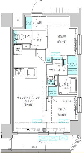 ヴィークブライト蔵前の間取り