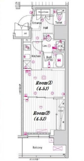 【間取り】 | ガーラ・プレシャス門前仲町