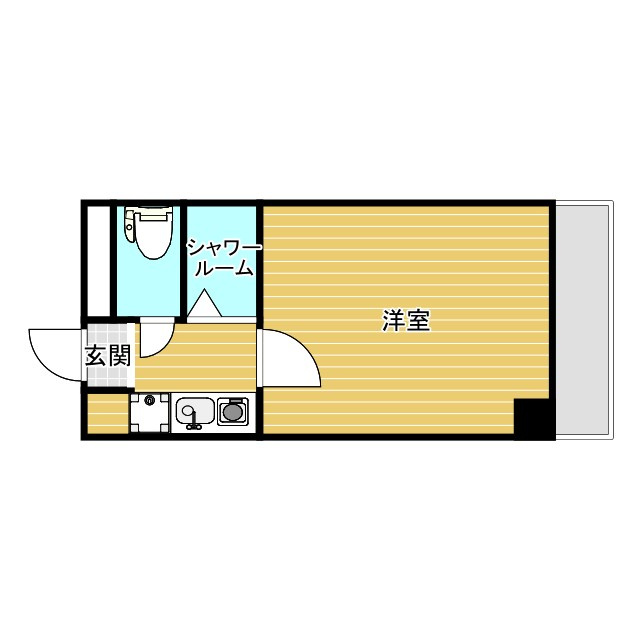岡本ハイツの間取り