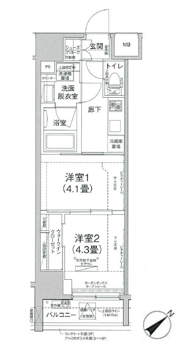ティモーネプレミアム三ノ輪ステーションの間取り
