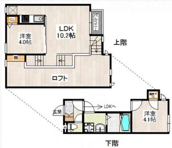 CB箱崎ソルテ(シービー箱崎ソルテ)の間取り|使いやすい間取りです。