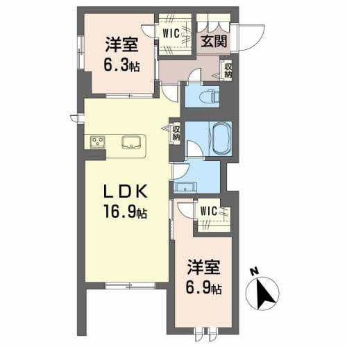 シャルマン大橋の間取り