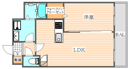 アルティメゾン博多の間取り|使いやすい間取りです。
