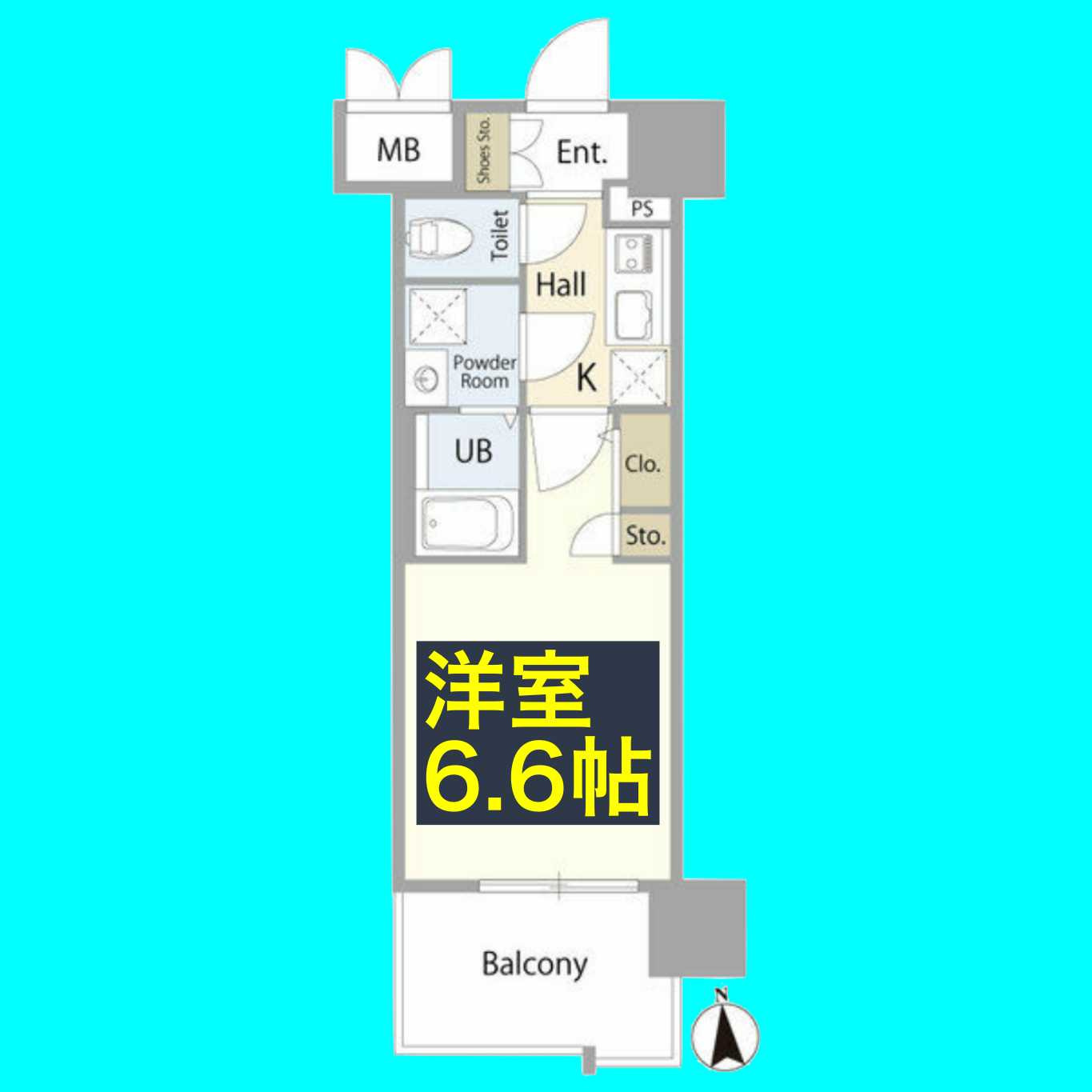 エスリード葵 広小路通の間取り