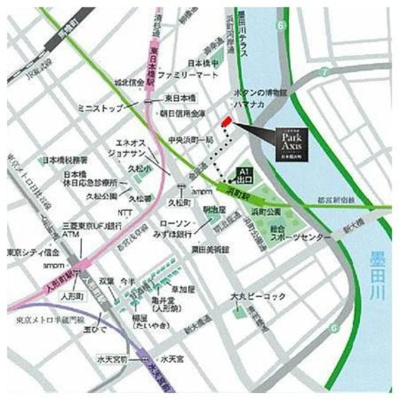 【地図】 | パークアクシス日本橋浜町