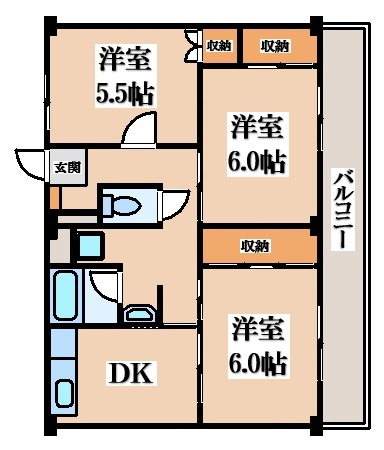 【間取り】 | ビレッジハウス山本