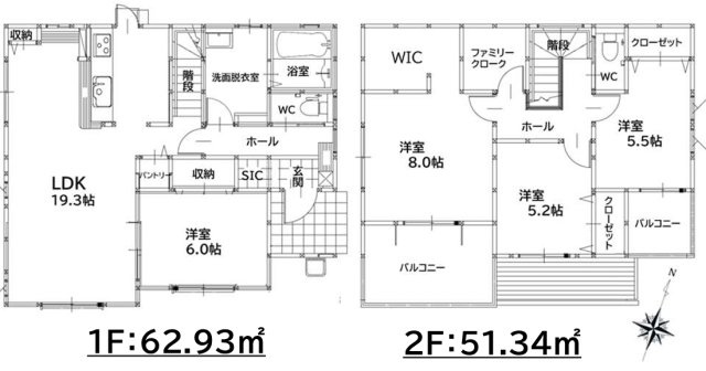 八幡西区竹末1丁目1期の間取り