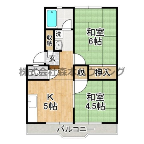 【間取り】 | 　ハイツ千鶴1