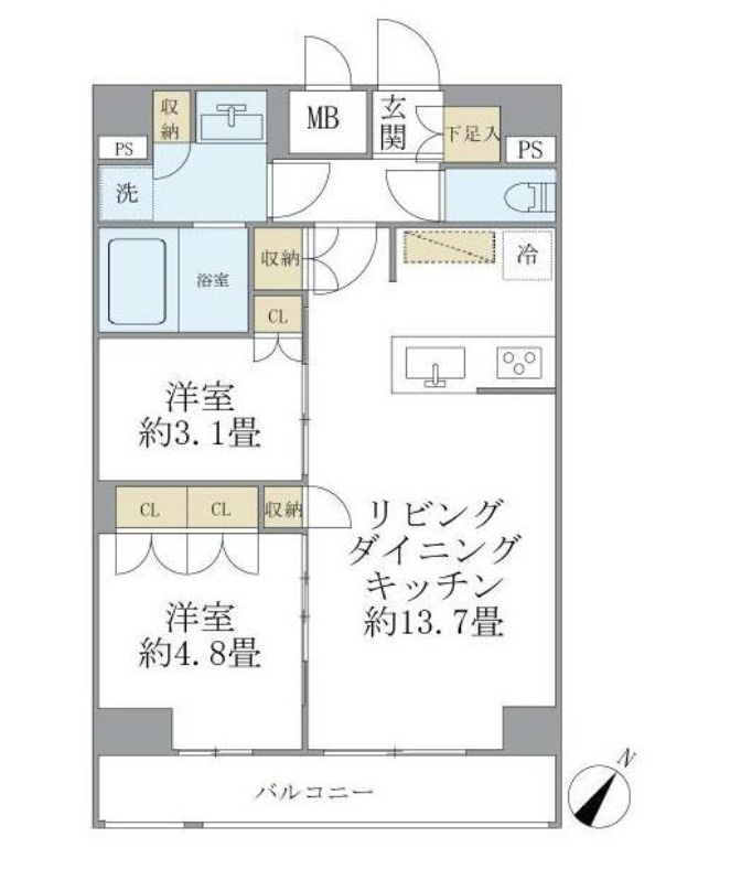 ジオエント駒込の間取り