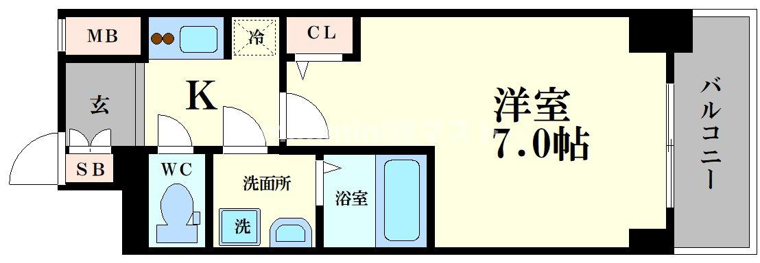 S-RESIDENCE福島Alovitaの間取り