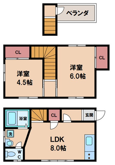 【間取り】 | コスモス勝山南